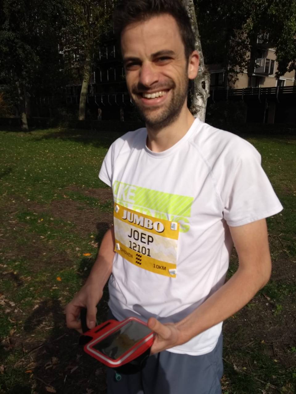 me before the race, ready to take on the challenge