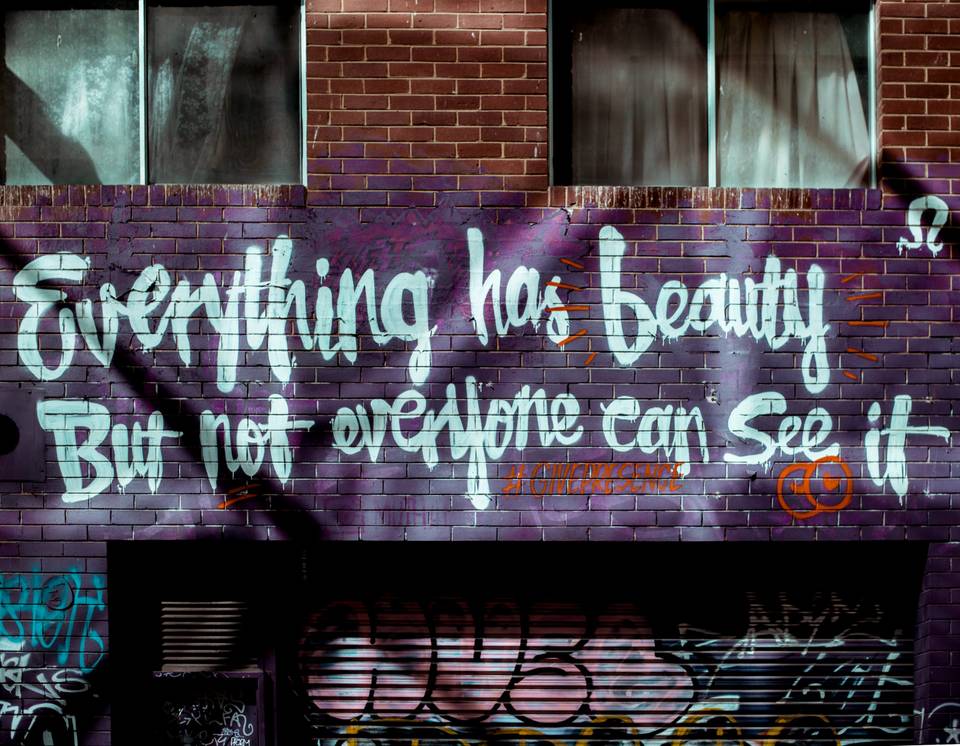 Quote on a wall